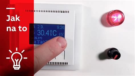 Ilustrácia nastavenia programovateľného termostatu