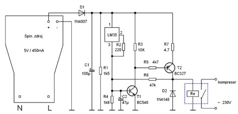 Ilustračná schéma zapojenia Arduino termostatu s Ethernet shieldom