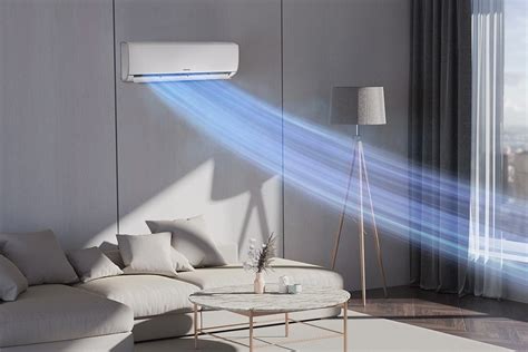 Ilustrácia splitového klimatizačného systému s vonkajšou a vnútornou jednotkou.