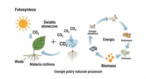 Ilustrácia cyklu CO2 pri spaľovaní biomasy