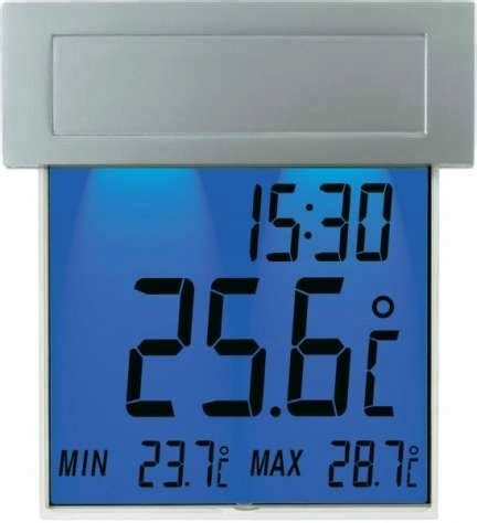 Ilustračný obrázok termostatu s podsvieteným displejom