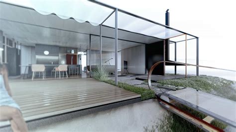 Ilustrácia moderného rodinného domu s infračerveným vykurovaním.