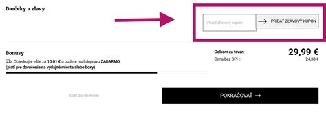 Príklad zľavového kupónu s informáciou o úspore