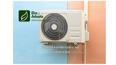 príklad samospádového odvodu kondenzátu z klimatizácie