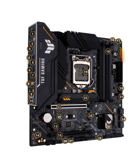 Ilustračná fotografia základnej dosky ASUS TUF GAMING B560M-PLUS WIFI