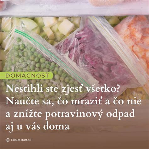 Ilustrácia správneho balenia potravín do mrazničky.