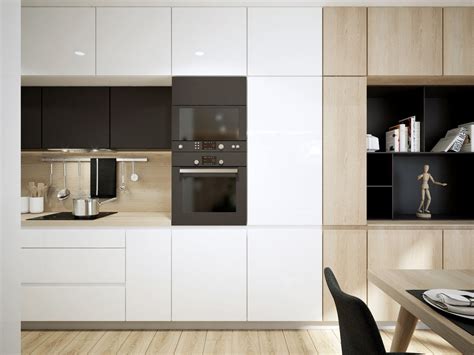 Ilustračná fotografia modernej kuchyne s integrovanou chladničkou