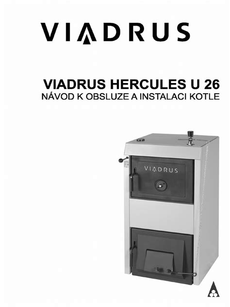 Schéma kotla Viadrus Hercules U26 s vyznačenými článkami