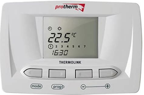 Schéma zapojenia termostatu Thermolink P s kotlom Protherm
