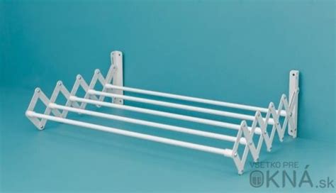 Rozťahovací (harmonikový) kúpeľňový sušiak v rozloženom stave