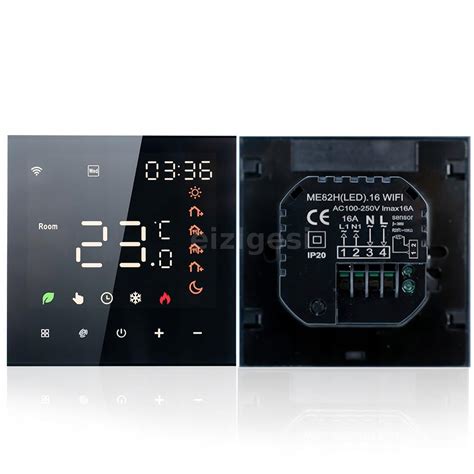 Ukážka moderného WiFi termostatu s dotykovým displejom