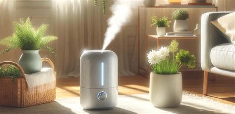 Ilustračná fotografia moderného zvlhčovača vzduchu v interiérovom prostredí