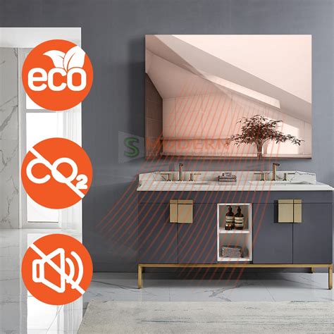 Infrapanel s dizajnom vykurovacieho zrkadla