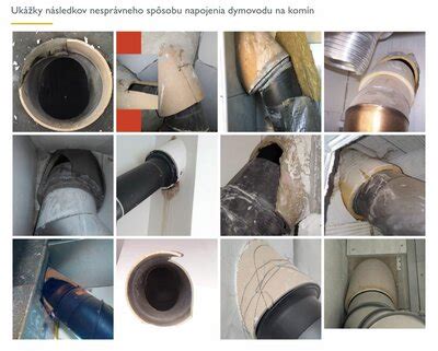 Diagram zobrazujúci správne a nesprávne vedenie dymovodu