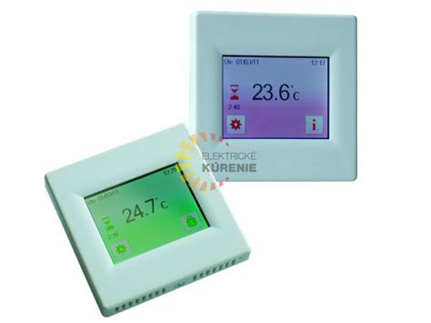 Ilustrácia interiérového termostatu s prehľadným displejom