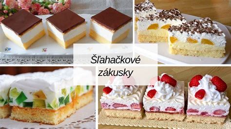 Mrazené zákusky v označených nádobách