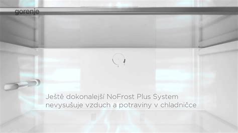 Schéma vnútorného usporiadania modernej kombinovanej chladničky Gorenje s technológiou NoFrost