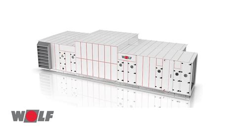Ilustrácia modulárnej vetracej jednotky WOLF KG FLEX.