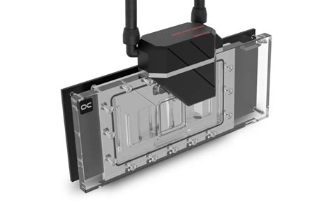 Rozložený vodný blok Alphacool Eiswolf s radiátorom a ventilátormi