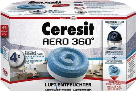 Detailný pohľad na odvlhčovač Ceresit Aero 360 v interiéri so zameraním na aerodynamický tvar prístroja