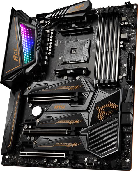 Porovnanie chladičov čipsetu na základných doskách MSI MEG X570 Ace a Asus X570 (detail)