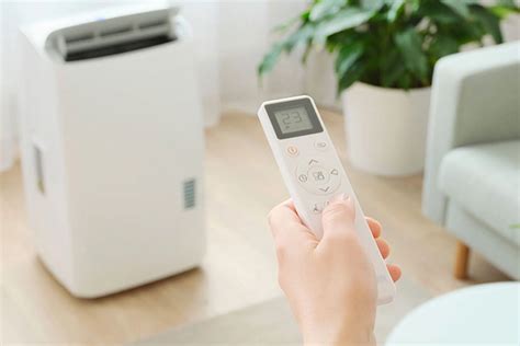 Detail ovládacieho panela mobilnej klimatizácie