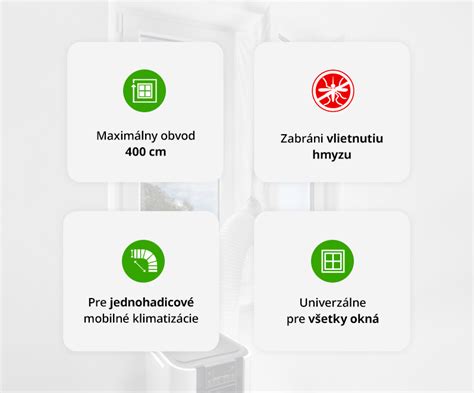 Detail inštalácie tesnenia okna pre mobilnú klimatizáciu