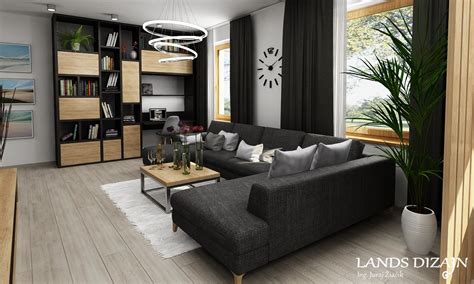 Ilustrácia modernej obývačky s klimatizáciou