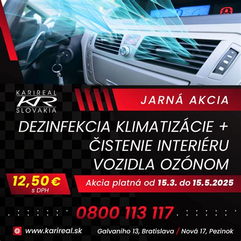 Servis a dezinfekcia klimatizácie vozidla ozónom
