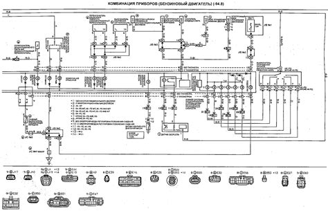 Schéma palubnej dosky Honda CR-V 2005 so zvýraznením ovládacích prvkov klimatizácie