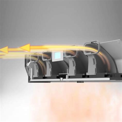 Detail smerníkov prúdenia vzduchu v klimatizácii Gorenje