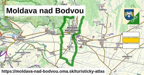 Mapa oblasti Moldava nad Bodvou s vyznačenými poskytovateľmi služieb