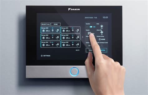 Vizualizácia aplikácie Daikin Residential Controller