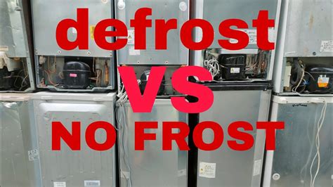 Infografika porovnávajúca technológie No Frost a Frost Free s vizualizáciou tvorby námrazy.