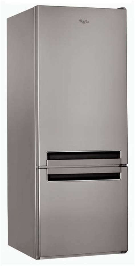 Detail nerezového povrchu chladničky Whirlpool BLF 5121 OX