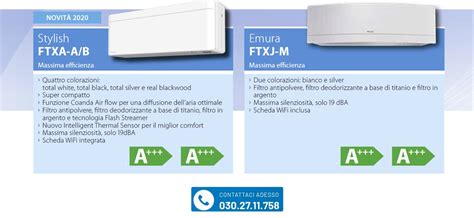 Infografika porovnávajúca funkcie sérií Daikin Comfort, Stylish a Emura