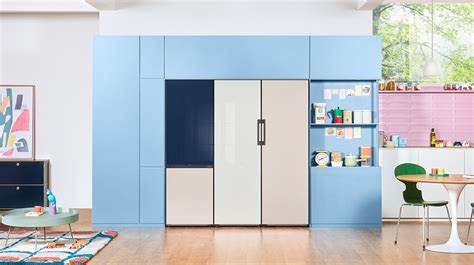 Ilustrácia vnútorného priestoru chladničky Samsung BESPOKE s technológiou All-Around Cooling