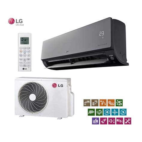 Ilustračné foto rôznych modelov nástenných klimatizácií LG