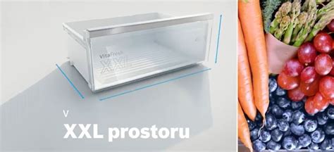 Ilustračné foto zásuvky VitaFresh s nastavenou vlhkosťou pre ovocie a zeleninu