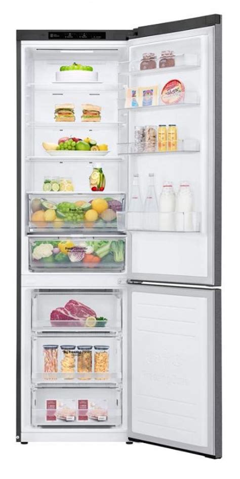 Schéma vnútorného usporiadania chladničky LG GBP62DSNFN