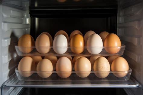 Návrh: Infografika zobrazujúca správne a nesprávne umiestnenie vajec v chladničke