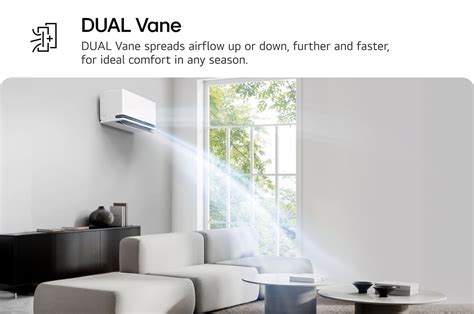 Schéma prúdenia vzduchu LG DUAL Vane