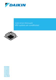 Technický výkres komponentov klimatizačnej jednotky Daikin FXFQ