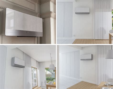 Detailný pohľad na vnútornú nástennú jednotku klimatizácie Whirlpool s moderným dizajnom