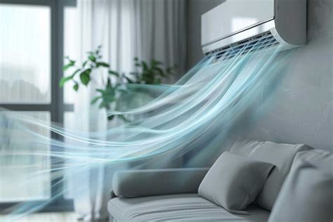 Tematické foto klimatizácie v interiéri s kvapkami vody