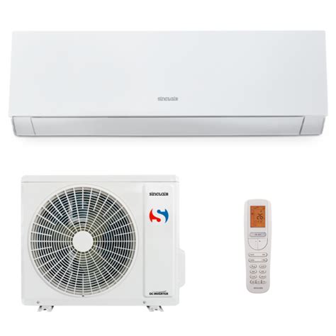 Detailný pohľad na vnútornú jednotku klimatizácie Sinclair Focus Plus s otvoreným predným panelom.