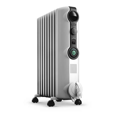 Detail špeciálne tvarovaných rebier olejového radiátora DeLonghi TRRS1225C.