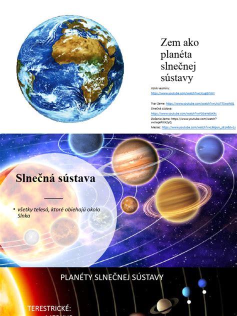 Ilustrácia slnečnej sústavy a Zeme ako zdroja energie.