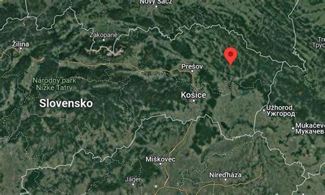 Mapa historických lomov pieskovca na východnom Slovensku