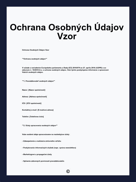 Grafické znázornenie cyklu spracovania osobných údajov